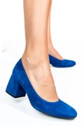 PANTOFI ALBASTRI PIELE NATURALA INTOARSA 5S77600