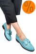 Mocasini turcoaz piele naturala 2s77110