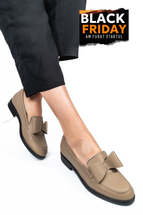 Mocasini maro inchis piele naturala 2s77110