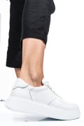 PANTOFI SPORT ALBI PIELE NATURALA 4S77030