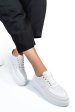 Pantofi sport albi piele naturala 4s77030