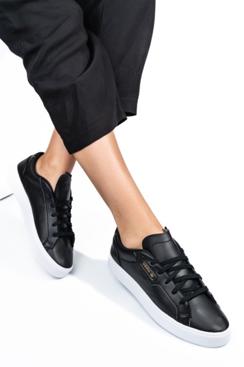 Adidas sleek w, pantofi sport black