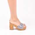 SANDALE BLUE PIELE NATURALA ZS77508