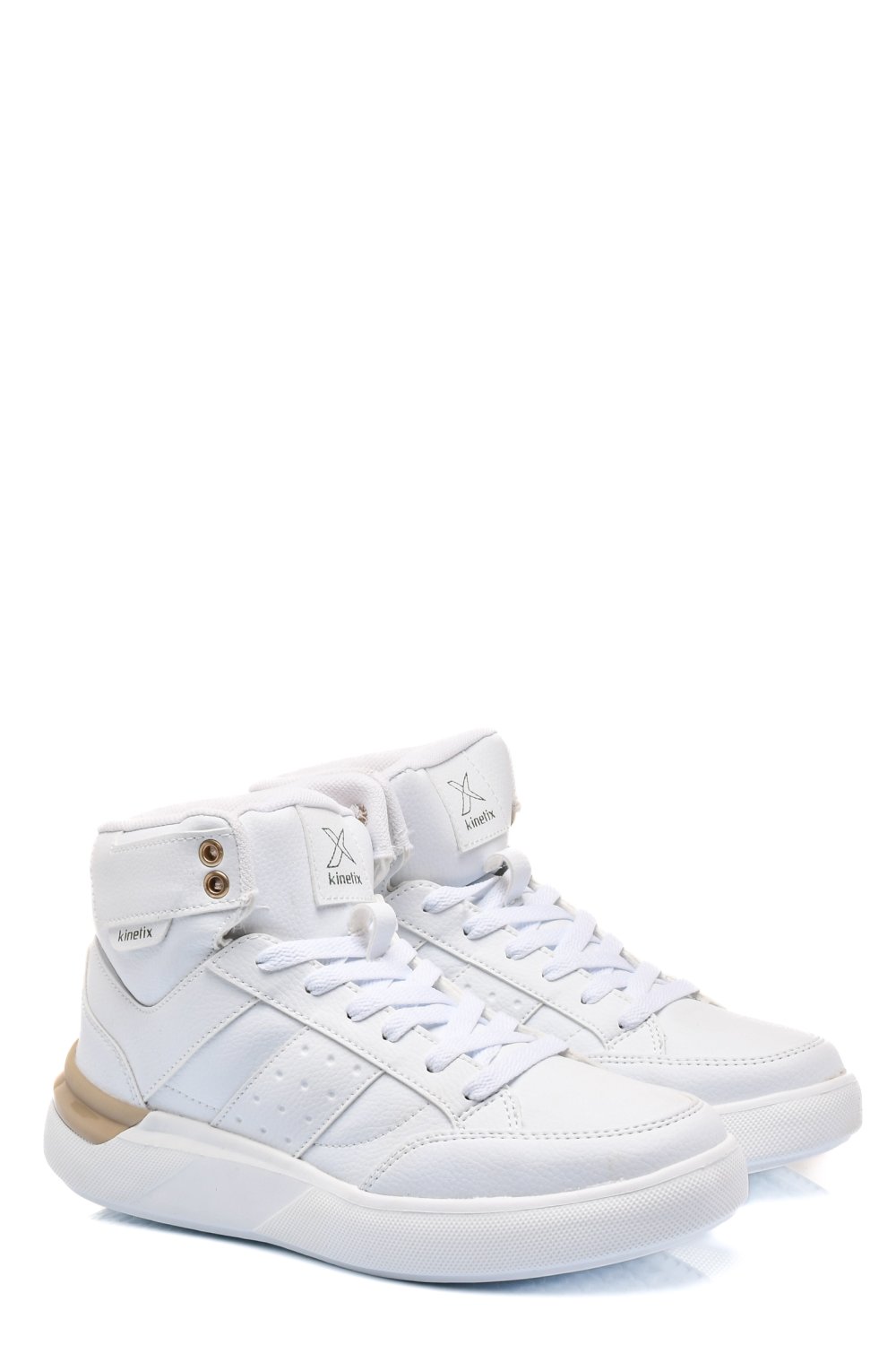 KINETIX, PANTOFI SPORT INALTI WHITE GLESA-HI
