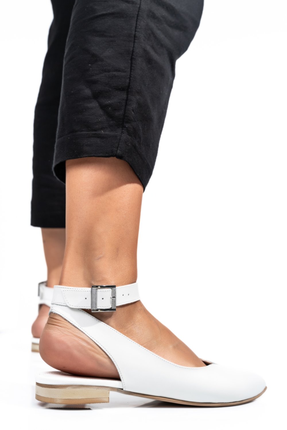 BALERINI ALBI PIELE NATURALA 3S7716