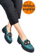 MOCASINI VERZI PIELE NATURALA 2S7723