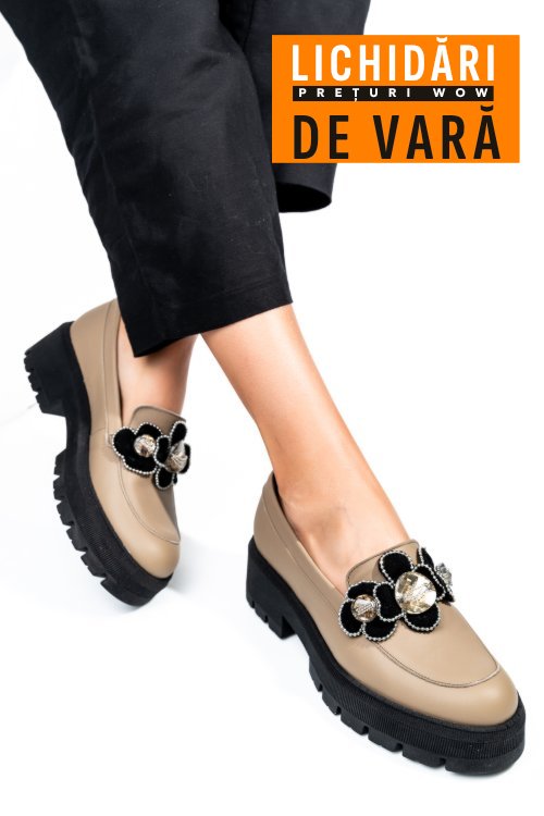 Mocasini maro piele naturala 2s7723