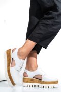 PANTOFI ALBI PIELE NATURALA CLE102866