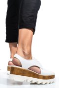 PANTOFI ALBI PIELE NATURALA CLE102866