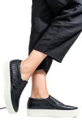 ESPADRILE NEGRE CRO PIELE NATURALA CLE102457