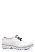 PANTOFI ALBI PIELE NATURALA CLE102411