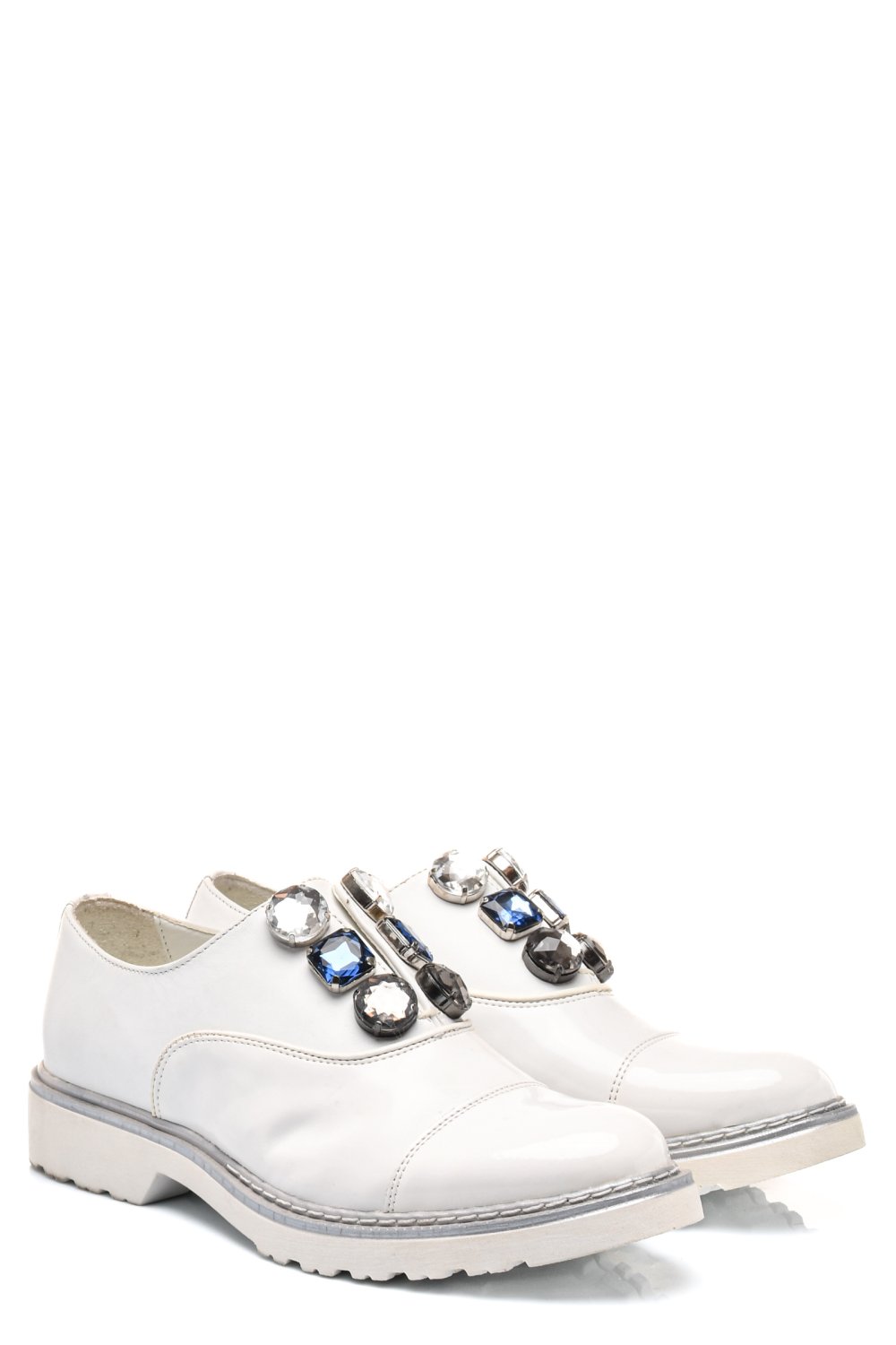 PANTOFI ALBI PIELE NATURALA CLE102411