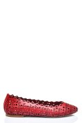 BALERINI ROSII PIELE NATURALA DE8502P05