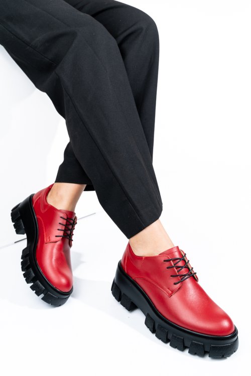 Pantofi rosii piele naturala 2s77080