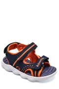 KINETIX, SANDALE COPII NAVY ORANGE FUNZO