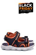 KINETIX, SANDALE COPII NAVY ORANGE FUNZO