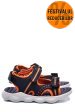 Kinetix, sandale copii navy orange funzo