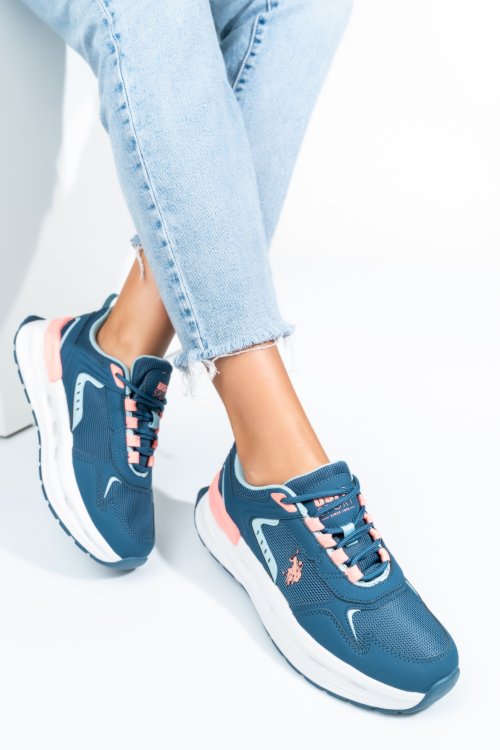 U.s. polo assn, pantofi sport navy pink