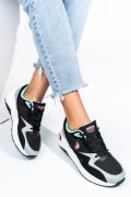 U.S. POLO ASSN, PANTOFI SPORT BLACK PINK HUSKY