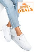 U.S. POLO ASSN, PANTOFI SPORT WHITE GREY JUDY