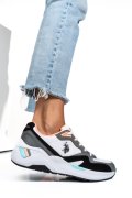 U.S. POLO ASSN, PANTOFI SPORT WHITE BLACK HUSKY