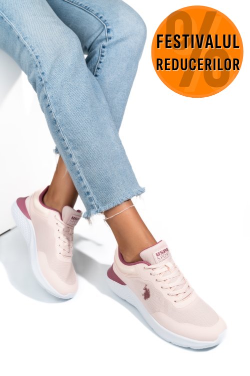 U.s. polo assn, pantofi sport pink belfast