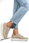 PANTOFI SPORT BEJ PIELE NATURALA 4S7754