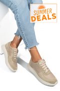 PANTOFI SPORT BEJ PIELE NATURALA 4S7754