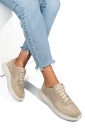 PANTOFI SPORT BEJ PIELE NATURALA 4S7754