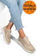 Pantofi sport bej piele naturala 4s7754