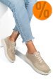 Pantofi sport bej piele naturala 4s7754