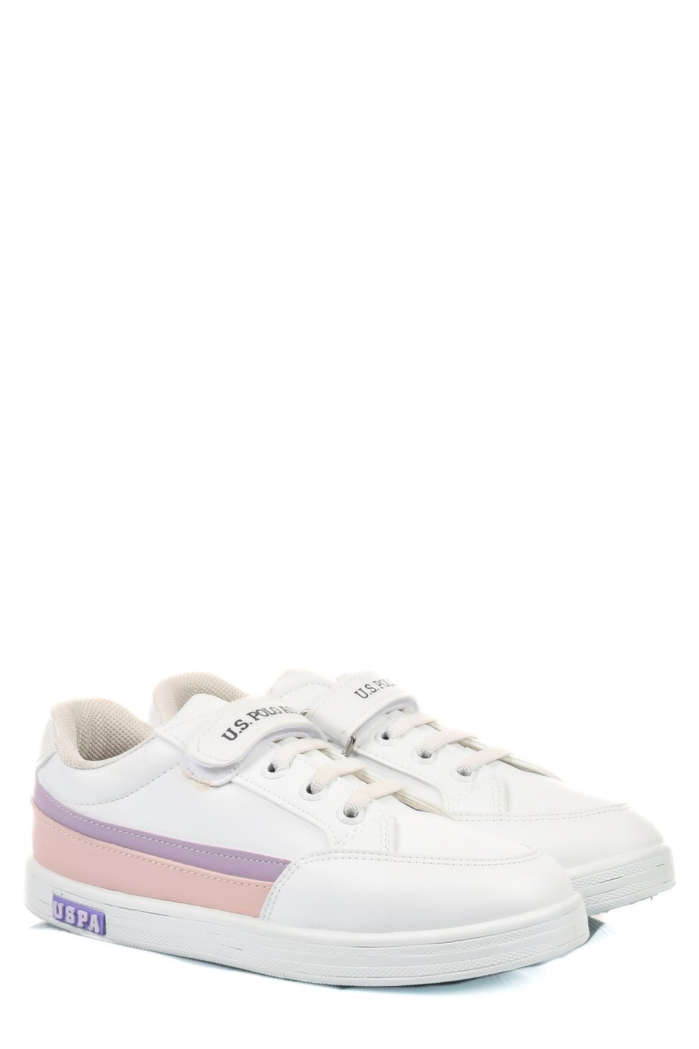 U.S. POLO ASSN, PANTOFI SPORT COPII WHITE PINK JAMAL-3FX