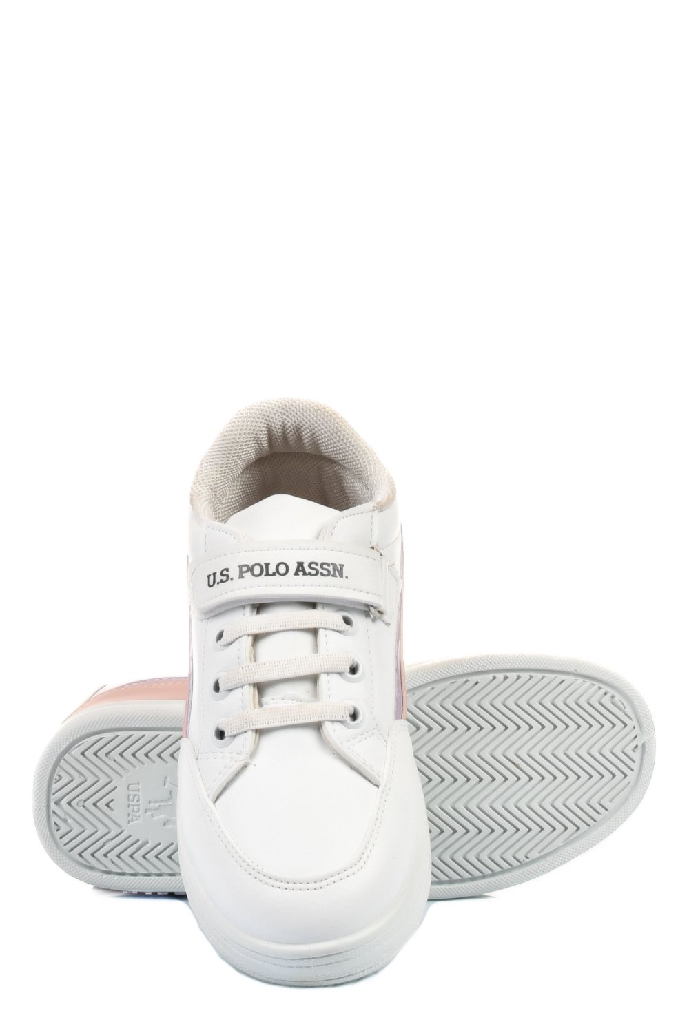 U.S. POLO ASSN, PANTOFI SPORT COPII WHITE PINK JAMAL-3FX