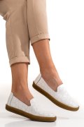 MOCASINI ALBI PIELE NATURALA 2SP02-2