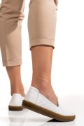 MOCASINI ALBI PIELE NATURALA 2SP02-2
