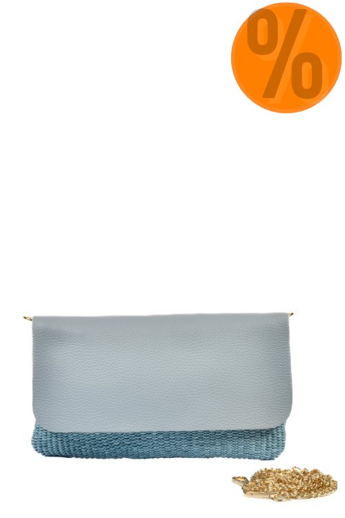 Geanta bleu piele naturala bs3322