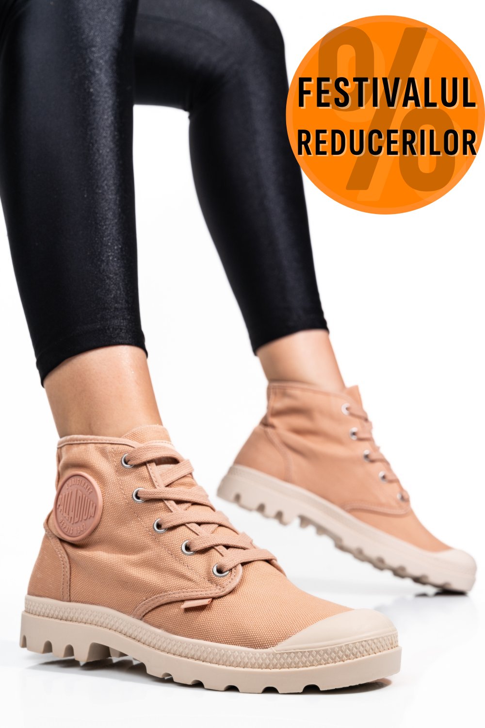 PALLADIUM PAMPA HI ROSE BRICK, GHETE SPORT PINK 9S772352-663