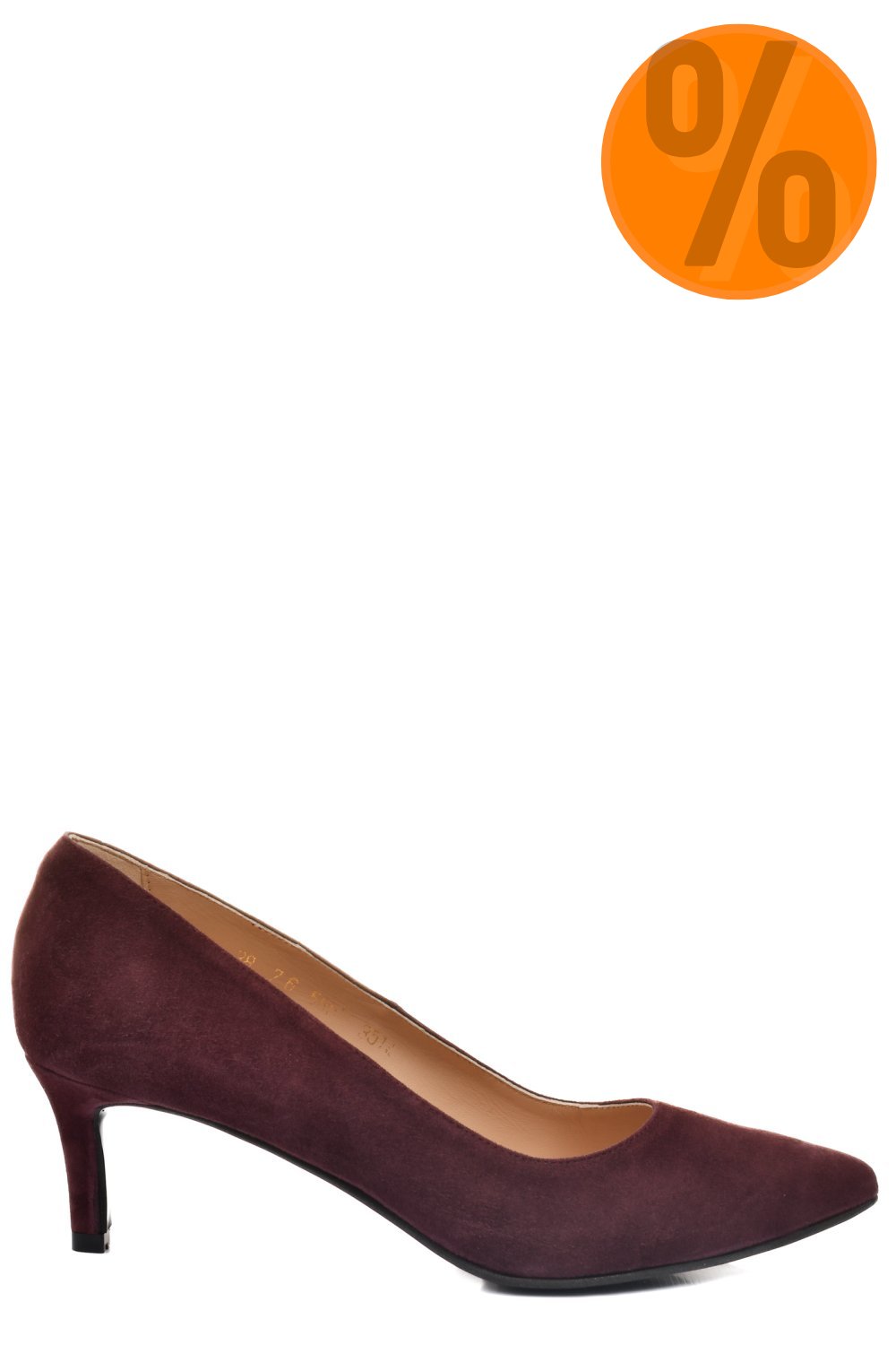 PANTOFI DAMA GUBAN PIELE NATURALA INTOARSA BORDO 3S77514