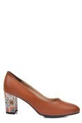 PANTOFI MARO TOC FLORAL PIELE NATURALA 3S77015