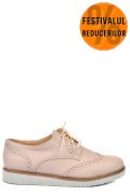 PANTOFI NUDE PIELE NATURALA TABITA