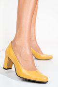 PANTOFI GALBENI PIELE NATURALA 1S77721