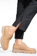 PANTOFI BEJ PIELE NATURALA 4S7759