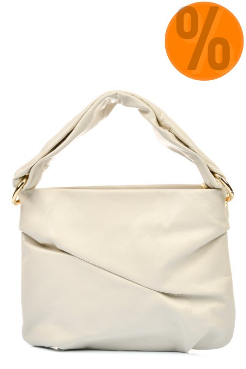 Geanta bej piele naturala 7273