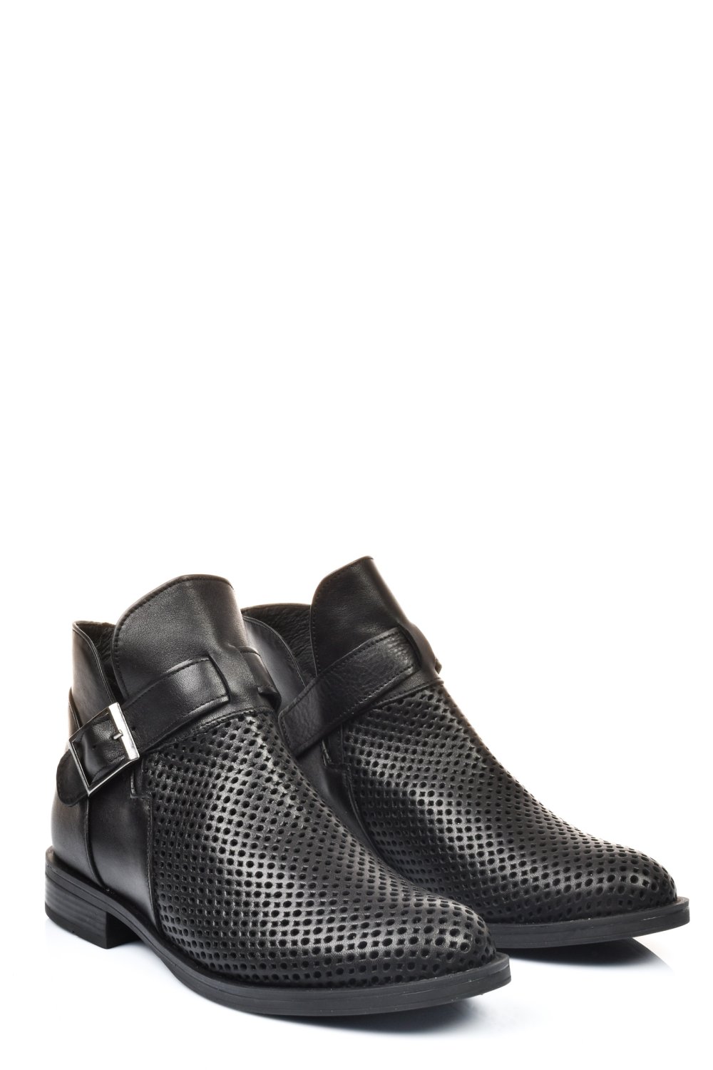 GHETE NEGRE PIELE NATURALA 2S7721817NP