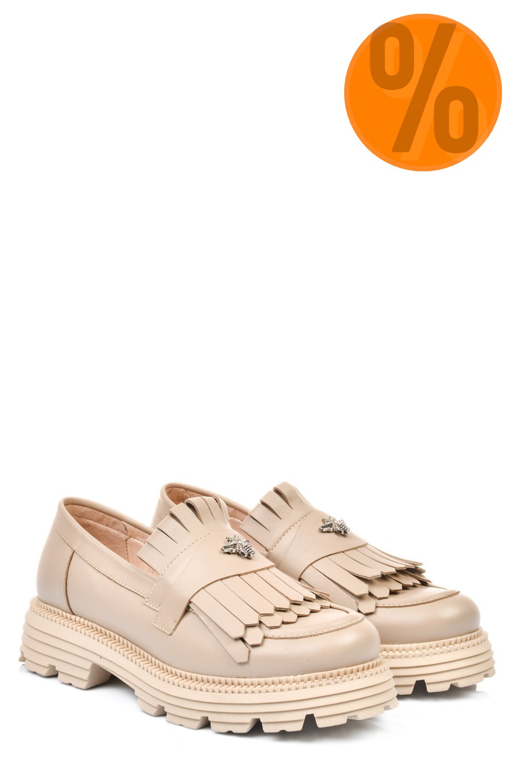 MOCASINI DAMA PIELE NATURALA BEJ 3S7795