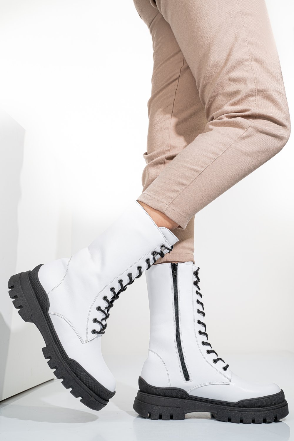 GHETE DAMA PIELE NATURALA GRI 2S7722837NP