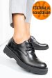 Pantofi negri piele naturala 4s7759
