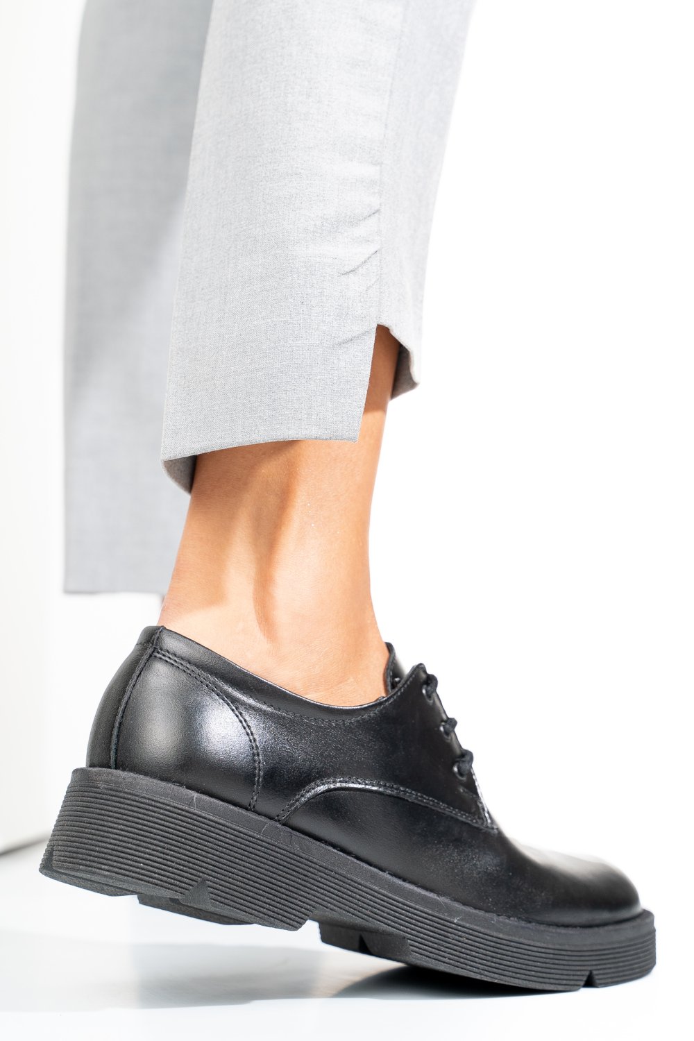 PANTOFI NEGRI PIELE NATURALA 4S7759