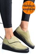 PANTOFI OLIVE PIELE NATURALA APCK2265