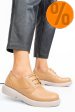 Pantofi bej piele naturala 4s7758